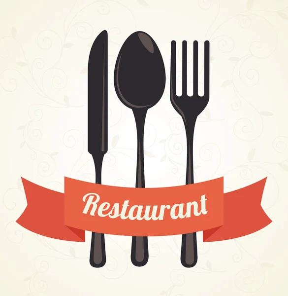 Diseño del restaurante — Vector de stock