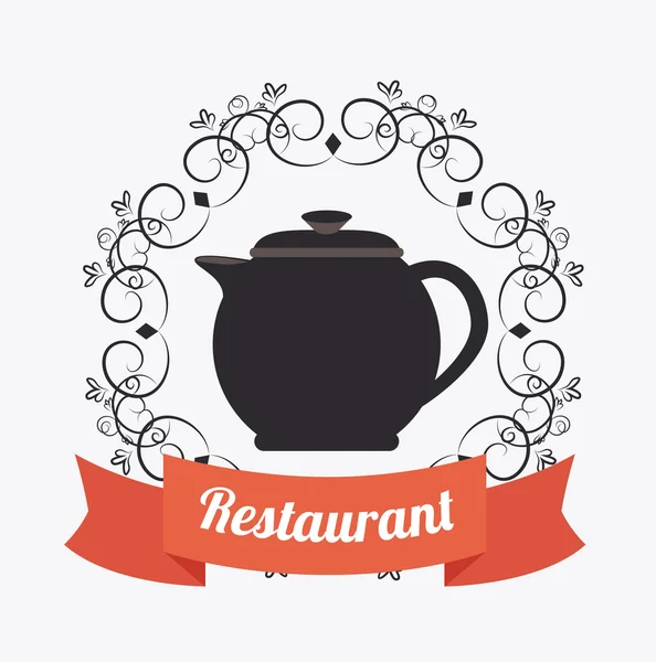 Restaurant design — Stock Vector