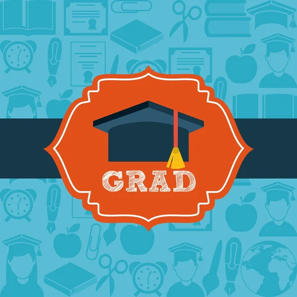 Graduation design Royalty Free Stock Illustrations