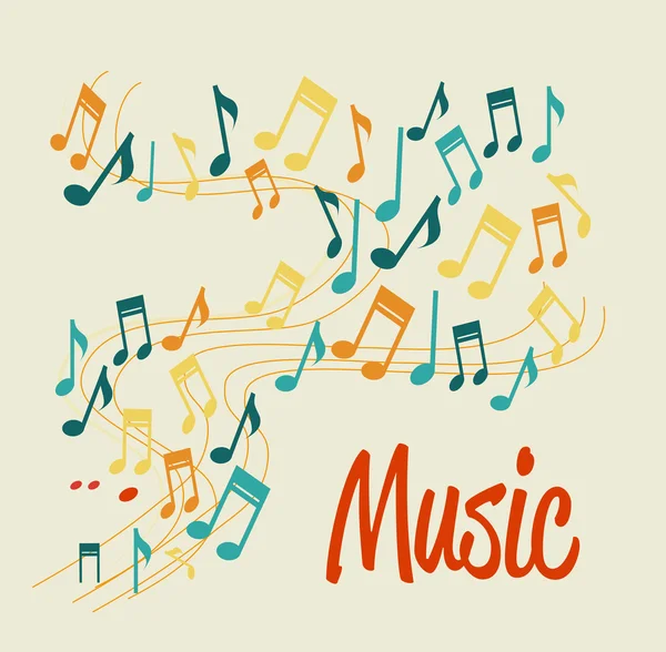 Diseño musical — Vector de stock