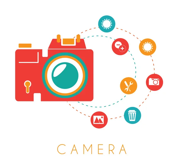 Photography design — Stock Vector