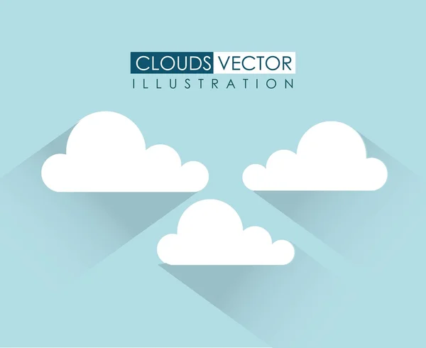 Clouds design — Stock Vector