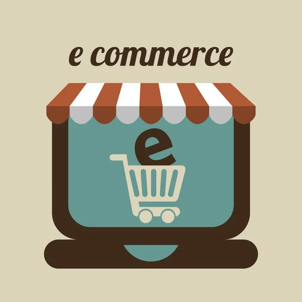 E-Commerce-Design — Stockvektor