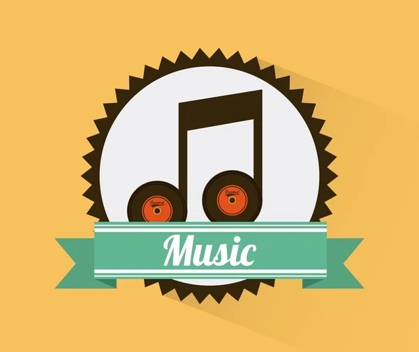 Diseño musical — Vector de stock