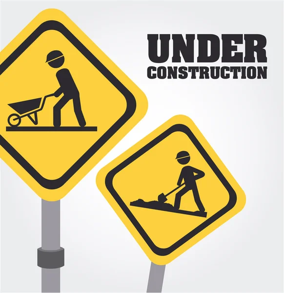 Under Construction design — Stock Vector