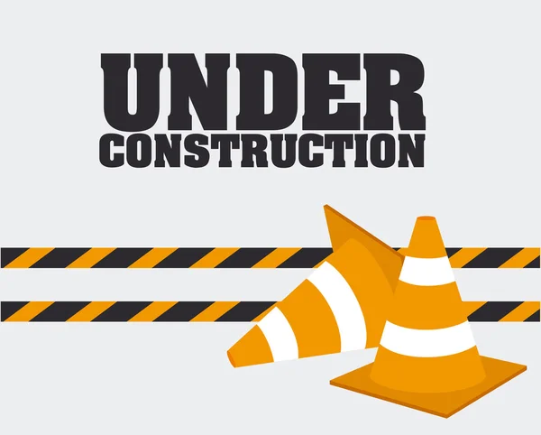 Under Construction design — Stock Vector