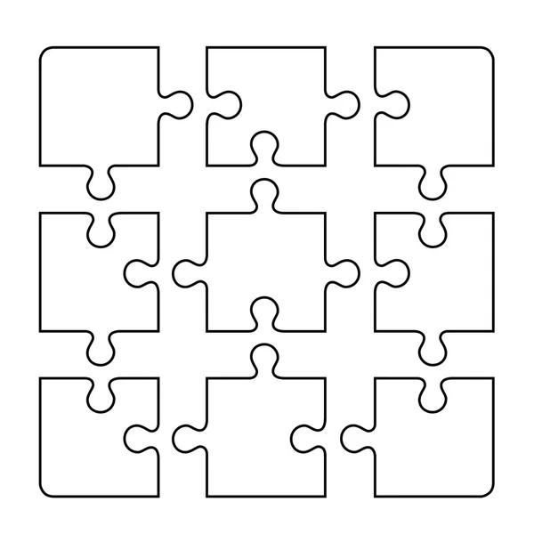 Conception de puzzle — Image vectorielle