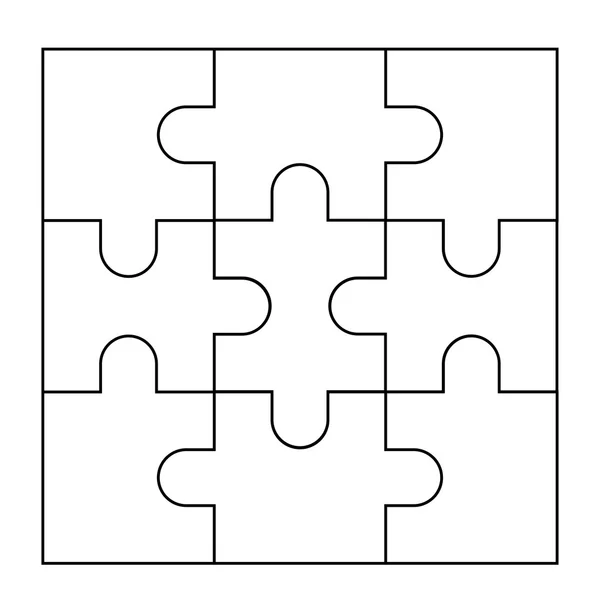 Puzzle-Design — Stockvektor