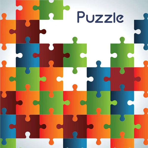 Puzzle design — Stock Vector