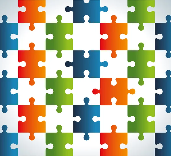 Design de puzzle — Vetor de Stock