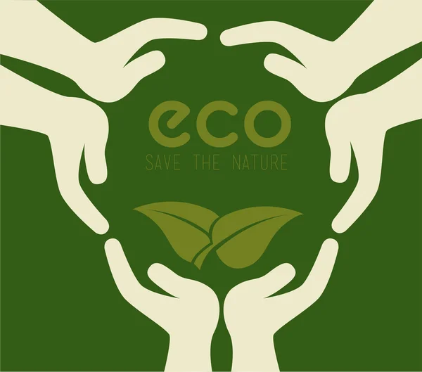 Ecologie ontwerp — Stockvector