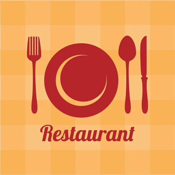 Diseño del restaurante — Vector de stock