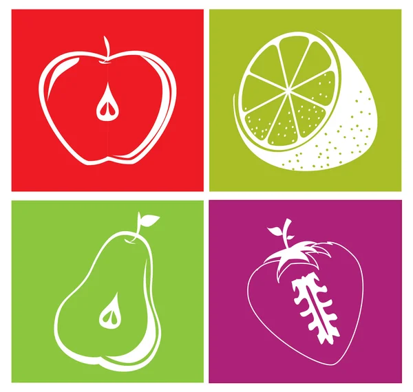 Design de frutas —  Vetores de Stock