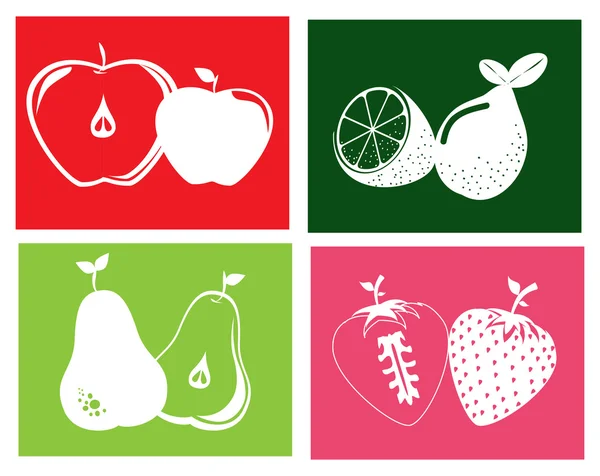 Diseño de frutas — Archivo Imágenes Vectoriales