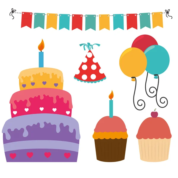 Joyeux anniversaire design — Image vectorielle