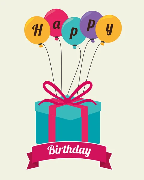 Happy Birthday design — Stock Vector