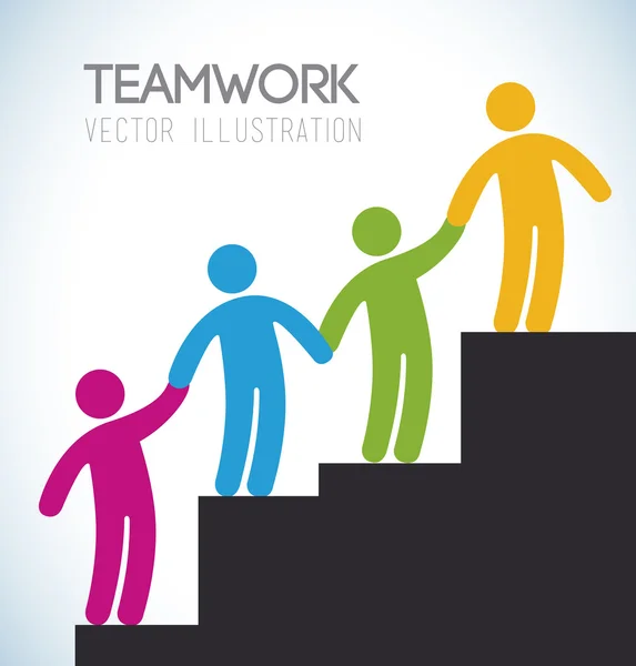 Teamwerk ontwerp — Stockvector