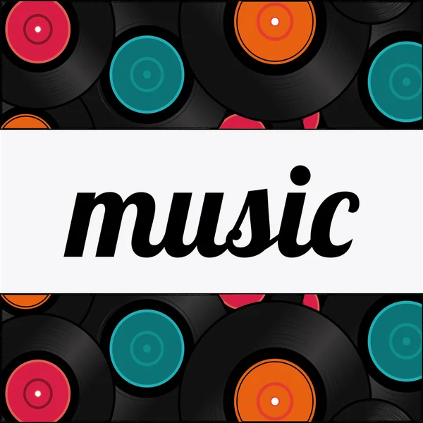 Diseño musical — Vector de stock