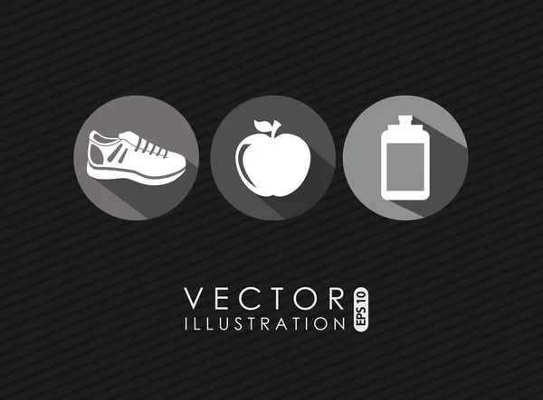 Fitness design — Stockový vektor
