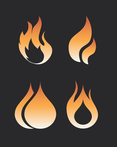 Diseño de fuego — Archivo Imágenes Vectoriales