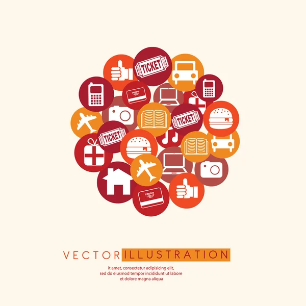 Diseño de redes sociales — Vector de stock