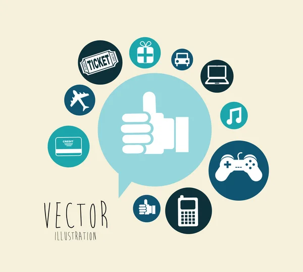 Shopping design — Stock Vector