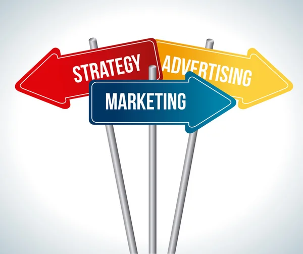 Progettazione di marketing — Vettoriale Stock