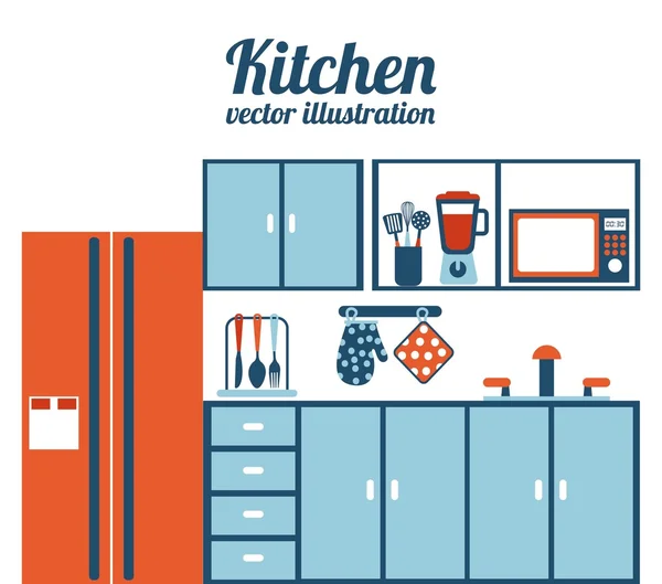 厨房设计 — 图库矢量图片