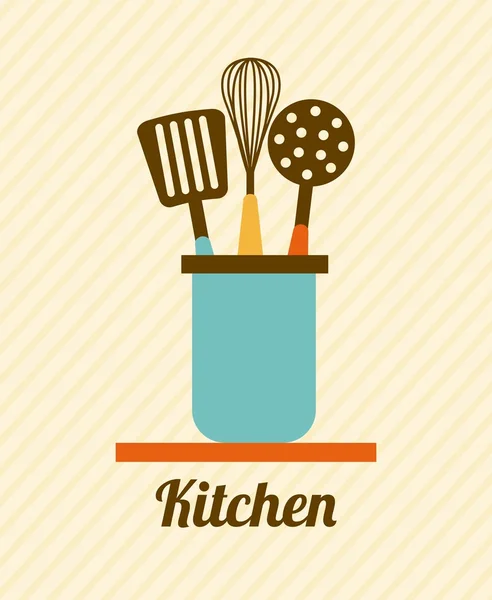 Diseño de cocina — Vector de stock