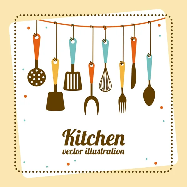 Keuken Design — Stockvector