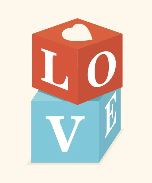Diseño de amor — Vector de stock
