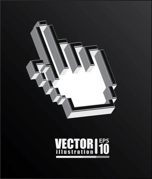 Hand design — Stock Vector