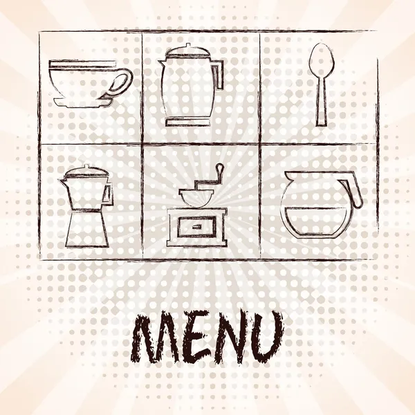 Diseño del restaurante — Vector de stock