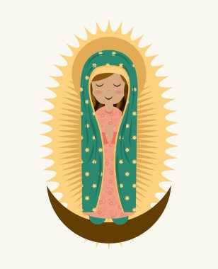 Holy Mary design  clipart