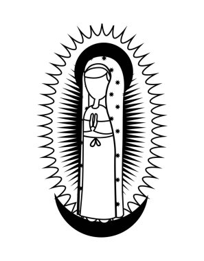 Holy Mary design  clipart