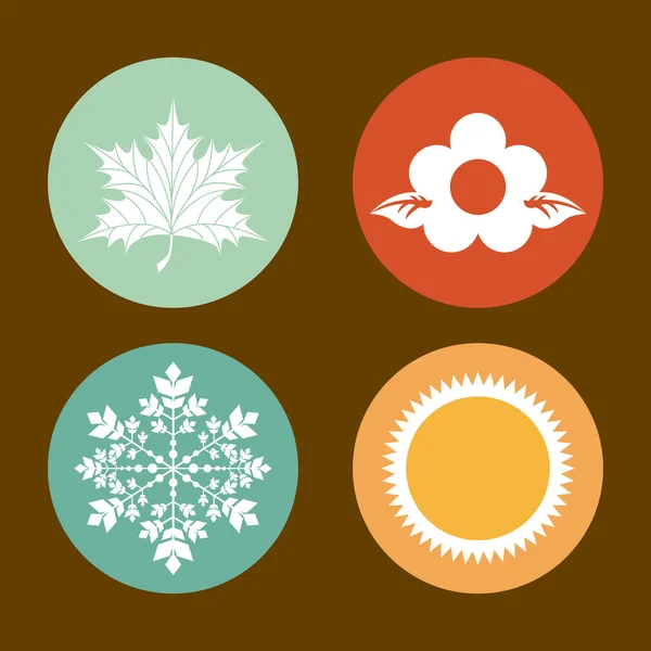 Дизайн Seasons — стоковый вектор