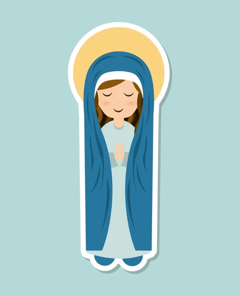 Holy Mary design — Stock Vector