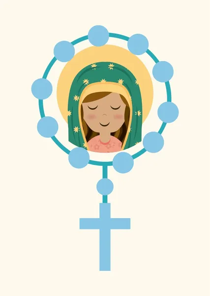 圣母玛利亚的设计 — 图库矢量图片