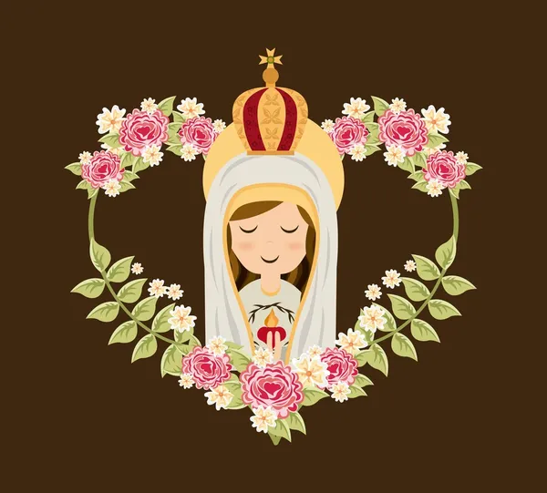 Holy Mary design — Stock Vector