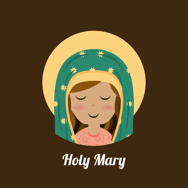 Diseño santo Mary — Vector de stock