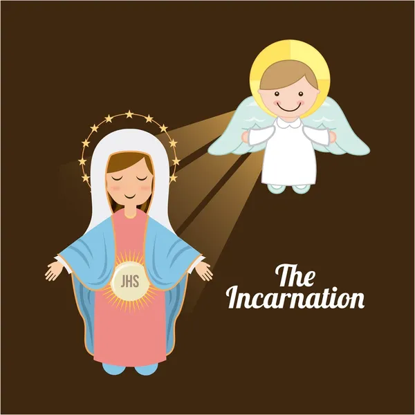 Holy Mary design — Stock Vector