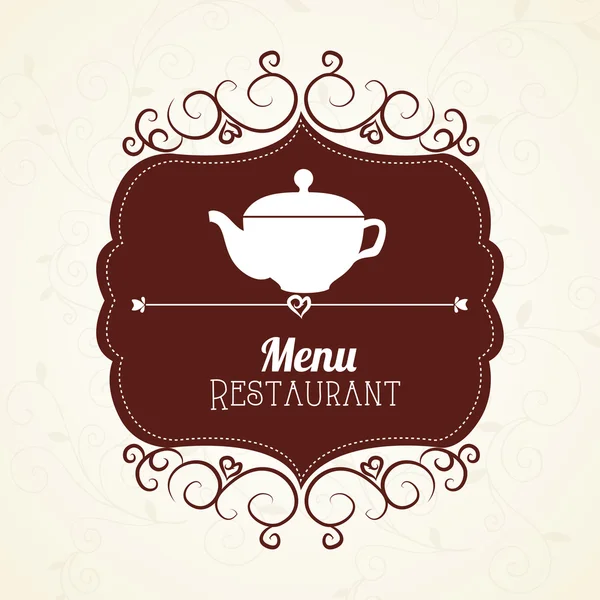 Diseño del restaurante — Vector de stock