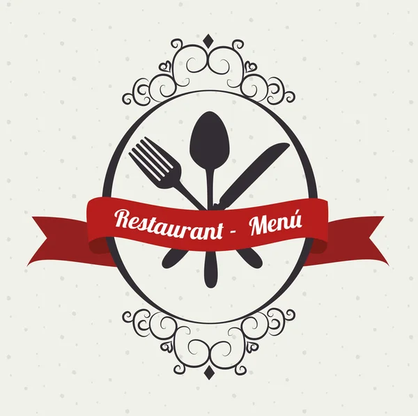 Diseño del restaurante — Vector de stock