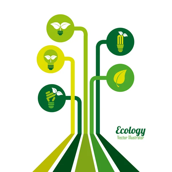 Progettazione ecologia — Vettoriale Stock