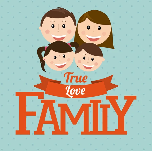 Familie ontwerp — Stockvector