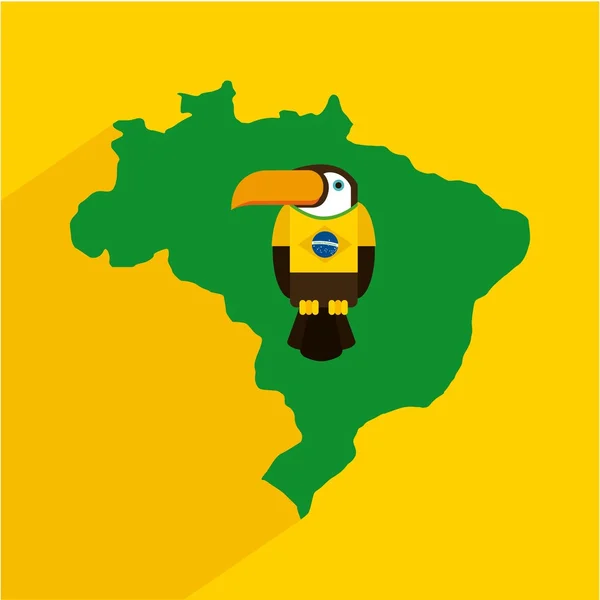 Diseño brasileño — Vector de stock