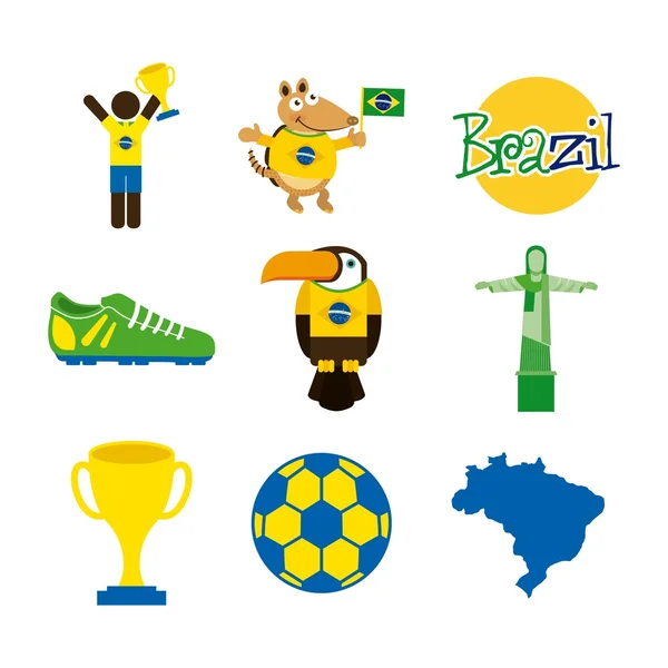 Brazílie design — Stockový vektor