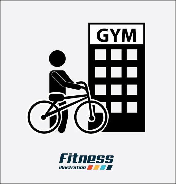 การออกแบบ GYM — ภาพเวกเตอร์สต็อก