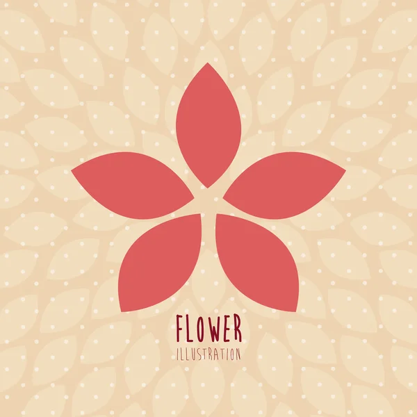 Ontwerp met bloemen — Stockvector