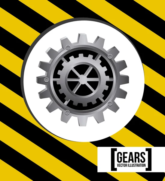 Gears design — Stock Vector